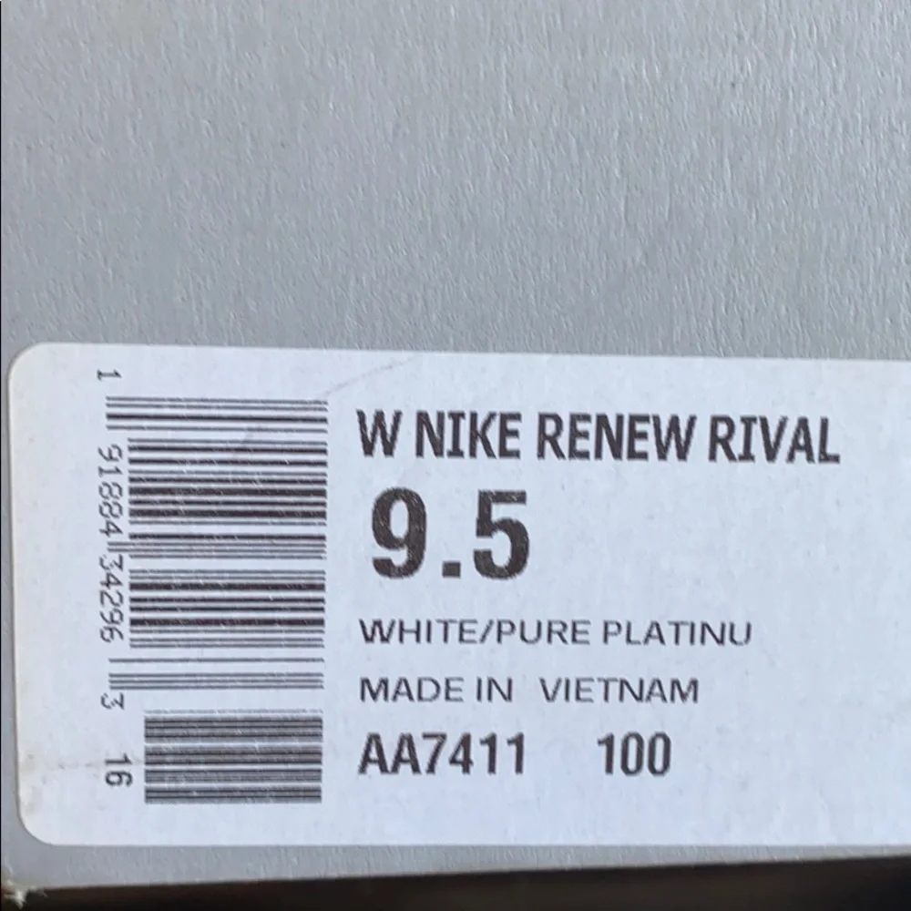🔥Nike Renew Rival Running Pure Platinum White NWT - Picture 8 of 9